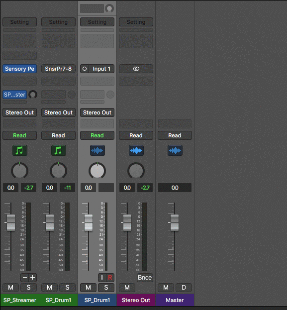A GIF showing how to recording a channel in LOGIC