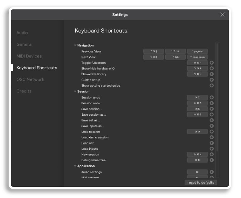 The EVANS Portal Audio Settings page with the channel layout open