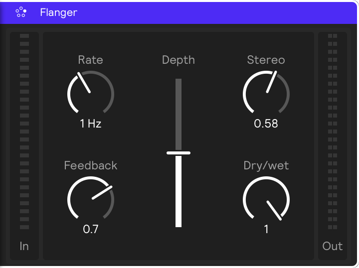 A screenshot of the Flanger effect