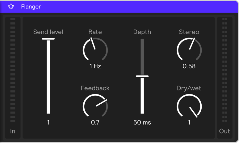 A screenshot of the Flanger effect