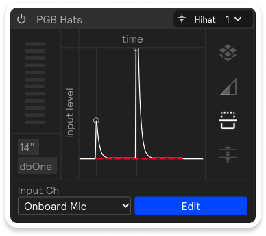 The Threshold section of a sensor input
