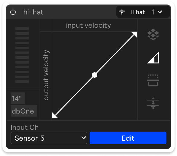 The Threshold section of a sensor input