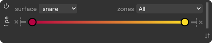 A screenshot of the pedal modulator type
