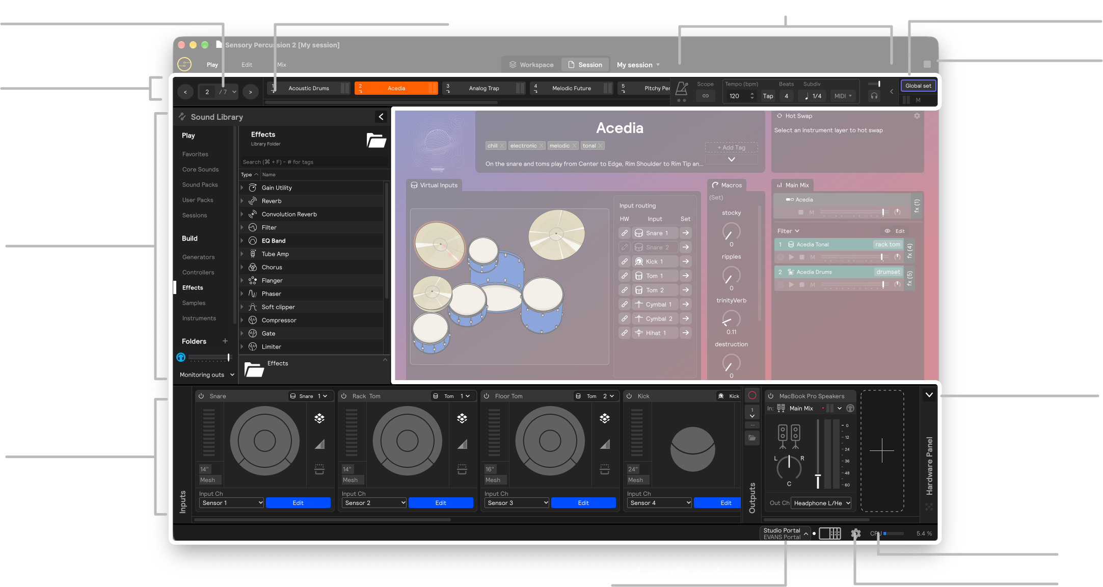 An overview of the software app frame
